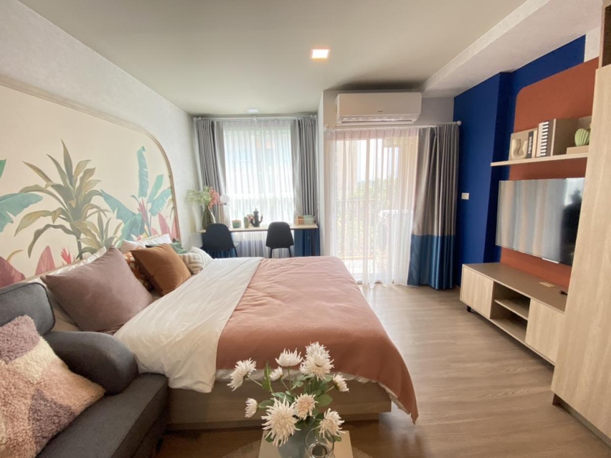 For SaleCondoPinklao, Charansanitwong : Beautiful room D panaa size 26.81 Sq.m. Price only 1.89 with furniture + electrical appliances, fully decorated, ready to move in. Contact 086-795-9997