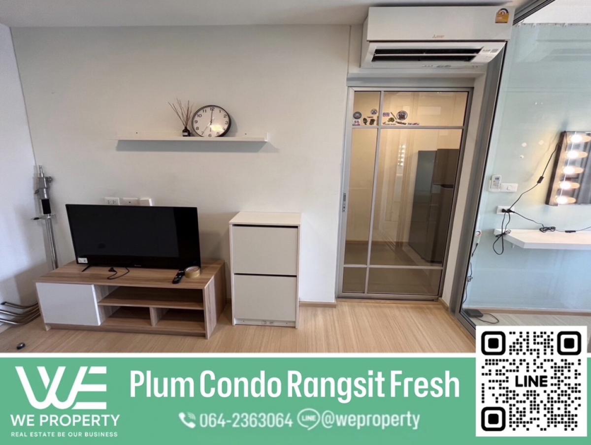 For SaleCondoPathum Thani,Rangsit, Thammasat : New room, good condition ⭐️Plum Condo Rangsit Fresh