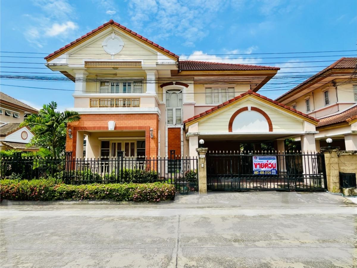 For SaleHousePattanakan, Srinakarin : Single house, Soi Srinakarin 24, On Nut 39, Phatthanakan 30, 32, 38.44, Krongthong Garden View, near the Yellow Line, Airport Link