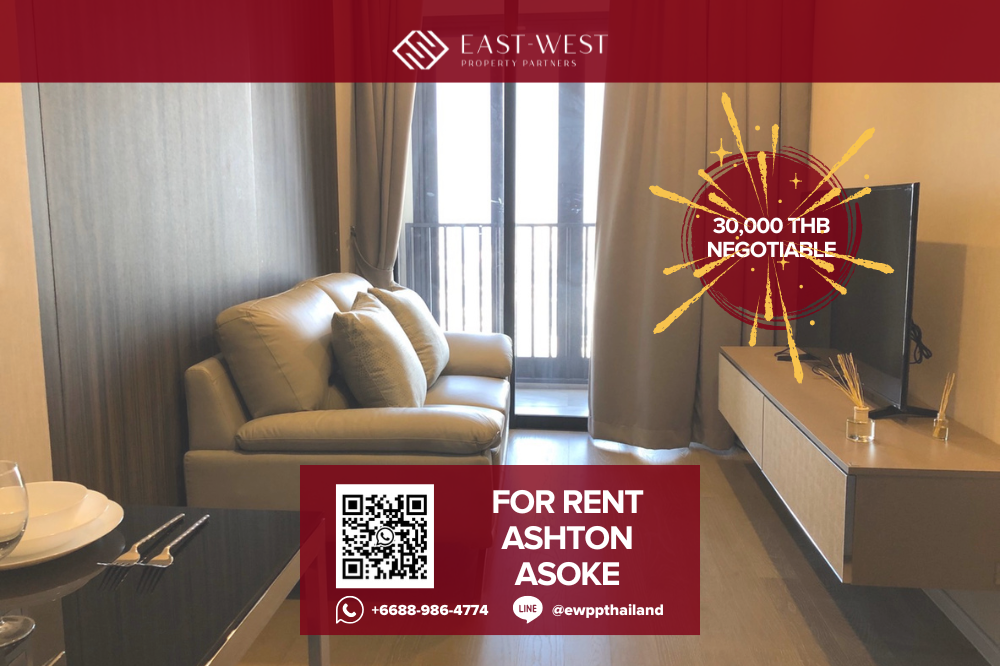 For RentCondoSukhumvit, Asoke, Thonglor : ✨🔥 Ashton Asoke 🔥✨ 1 Bedroom with East Clearview 🛏 1 Bed, 🛁 1 Bath, Price Negotiable! - Stunning High-Floor Views