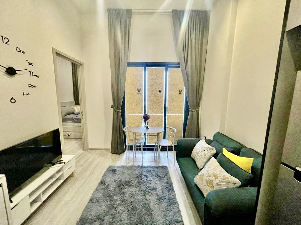 For RentCondoOnnut, Udomsuk : For rent, newly decorated room, high floor, river view, The Line Sukhumvit 101 Condo, near Punnawithi BTS station