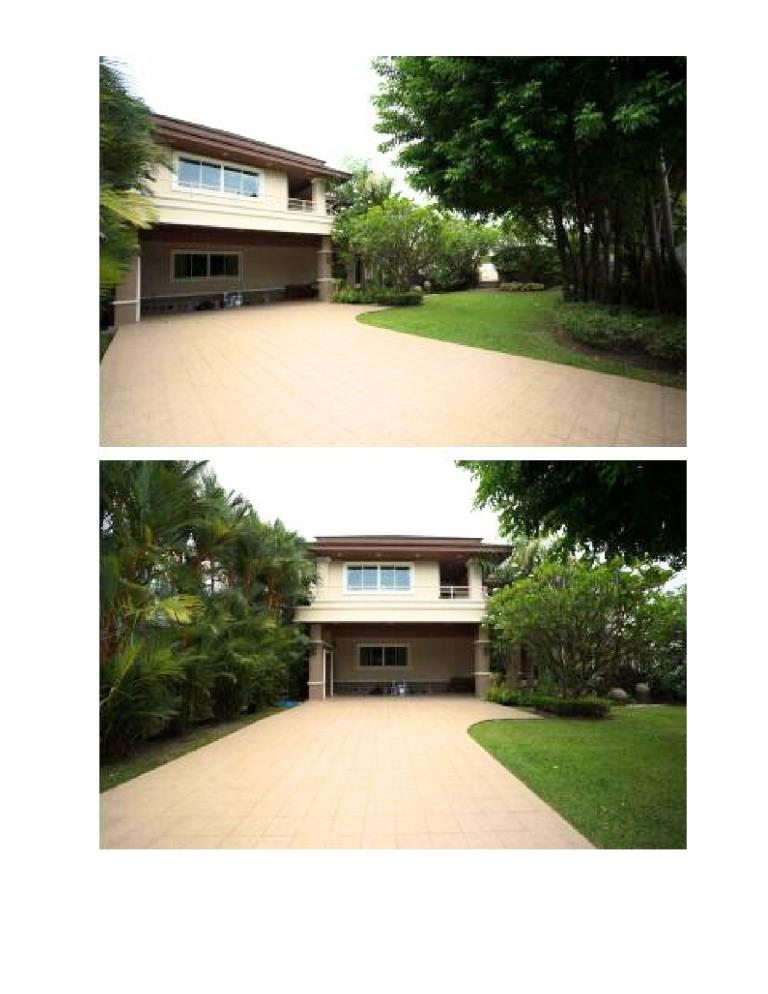 For RentHousePattanakan, Srinakarin : Newly Renovated House 5 BR 6 BA with private pool, big garden in Mooban Panya