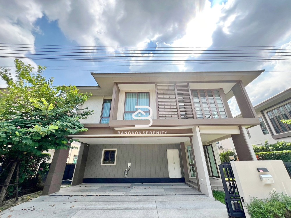 For RentHousePattanakan, Srinakarin : Burasiri Krungthep Kreetha Single house for rent