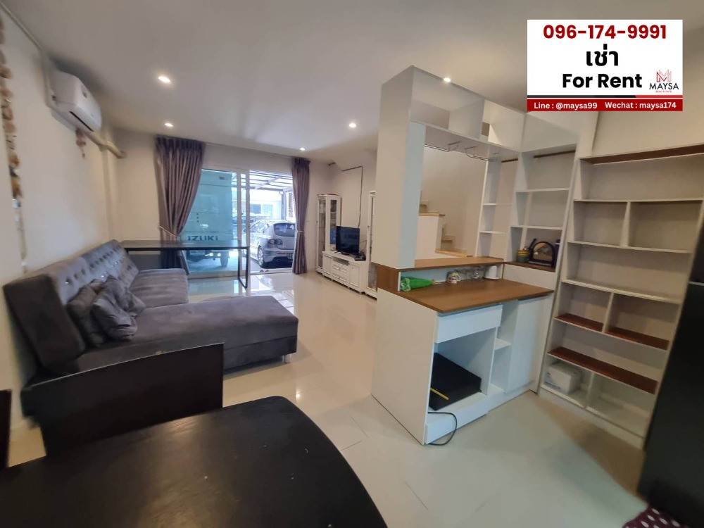 For RentHouseSamut Prakan,Samrong : 🏡 For rent, 2-storey townhouse, Supalai Ville Bangna (near Jemo Industrial Estate, Sukhapiban 2, Prawet), 15,000 baht per month, fully furnished and electrical appliances, vacant house, ready to move in ✅✅