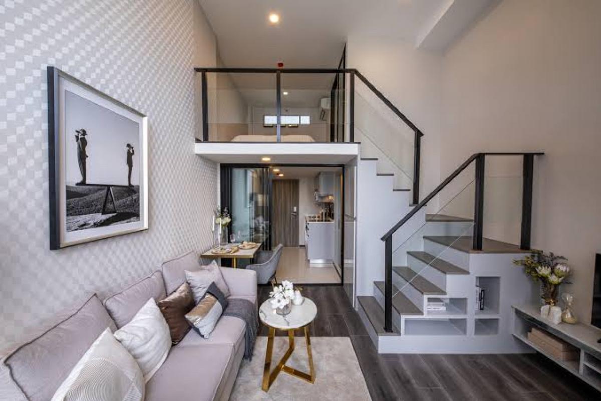 For RentCondoKasetsart, Ratchayothin :  🔥For rent urgently 🔥Knightbridge Space Ratchayothin Condo (Knightbridge Space Ratchayothin), Duo Space room, size 37 sq m, 25th floor, near BTS and Central Ladprao.
