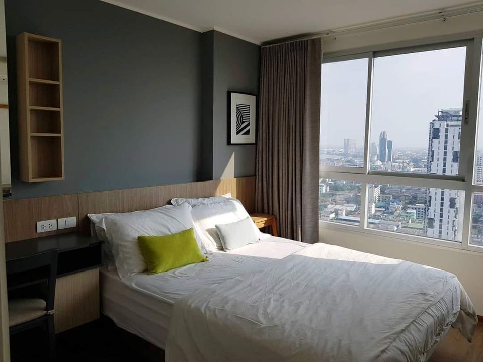 For RentCondoThaphra, Talat Phlu, Wutthakat : U Delight atTalat Phlu Station【𝐑𝐄𝐍𝐓】🔥 Minimalist style room, fully furnished, airy city view, high floor, ready to move in Nov.! 🔥 Contact Line ID: @hacondo