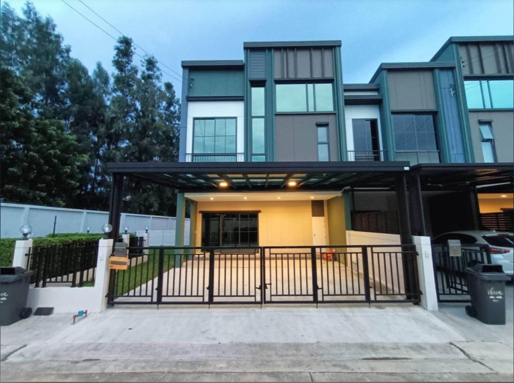 For RentTownhomeNawamin, Ramindra : For rent: Luxurious 2-storey townhouse (with mezzanine), Sai Mai, corner house, 45.5 sq.wa., 4 bedrooms, fully furnished, near Foodland Sai Mai, BTS, Pink Line, Sai Mai Avenue, CGH Hospital *Can register a company, pets allowed, no more than 2*