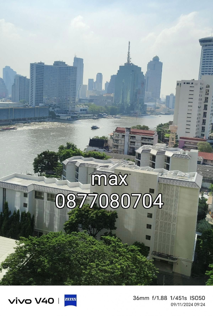 ขายคอนโดวงเวียนใหญ่ เจริญนคร : ขายคอนโดบ้านเจ้าพระยา ชั้น12 วิวแม่น้ำ ราคา 4.5ลบ