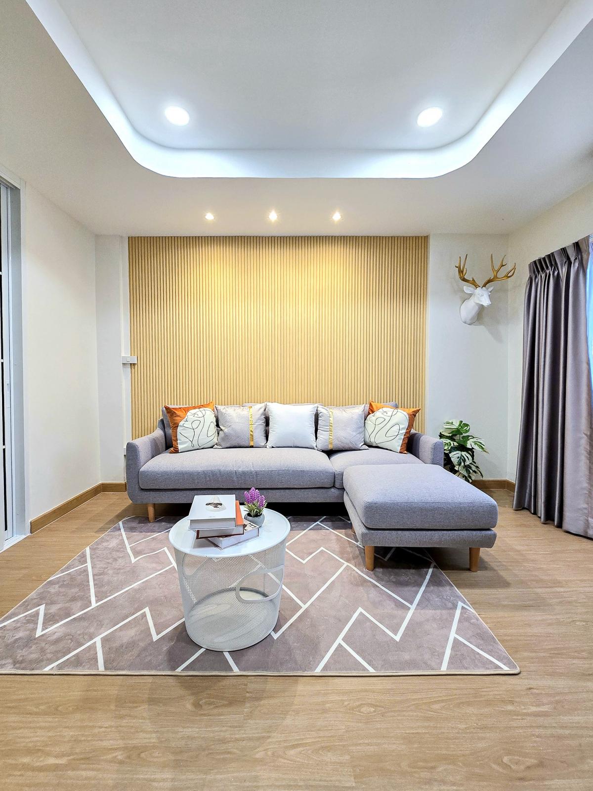 For SaleTownhomeLadprao101, Happy Land, The Mall Bang Kapi : 🏡 Baan Lat Phrao 101 (Baan Phibun) 2-storey townhouse, very minimalist, near MRT Lat Phrao 101 station, convenient transportation, ready to move in, get the warm family feeling ❤️