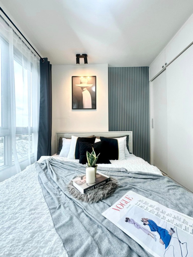 For SaleCondoVipawadee, Don Mueang, Lak Si : Condo Den Vibhavadi ✨Opposite IT Square, near Government Complex, BTS🚕#Expressway, Airport 🌞Only 1.45 million 🌞Buy more than rent, why? ❗❗Renovated the whole room, beautifully decorated, ready to move in
