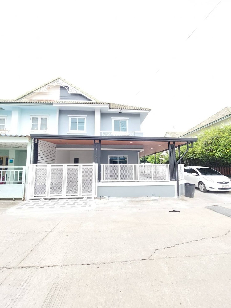 For SaleTownhomePathum Thani,Rangsit, Thammasat : House for sale, ready to move in, corner house, cheap price, Pruksa Village 20, Lam Luk Ka, Khlong 2, Sema Fa Kham Alley, Thupatemi Stadium, Khu Khot, Rangsit, Green Line, Pathum Thani