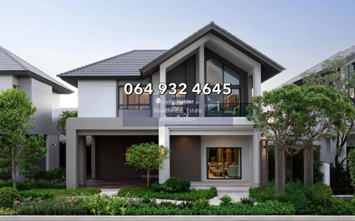 For SaleHouseBangna, Bearing, Lasalle : Bangkok Boulevard Bangna Km.12, 2-storey detached house, 50.50 sq.w., 191 sq.m., 3 bedrooms, 4 bathrooms, 2 parking spaces, contact 064 932 4645 KEN