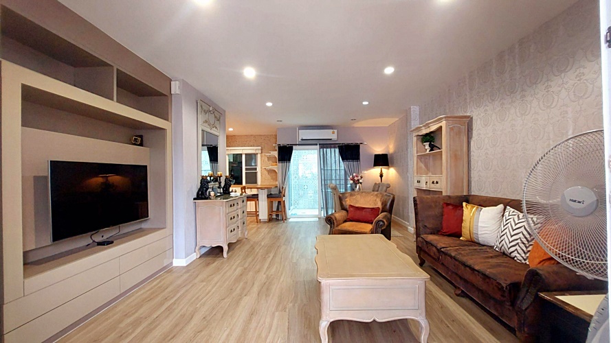 For RentTownhomePattanakan, Srinakarin : For rent: 3-storey townhouse (corner house), The Exclusive Village, Phatthanakan 44, Suan Luang, vacant and ready to move in (N.1495)