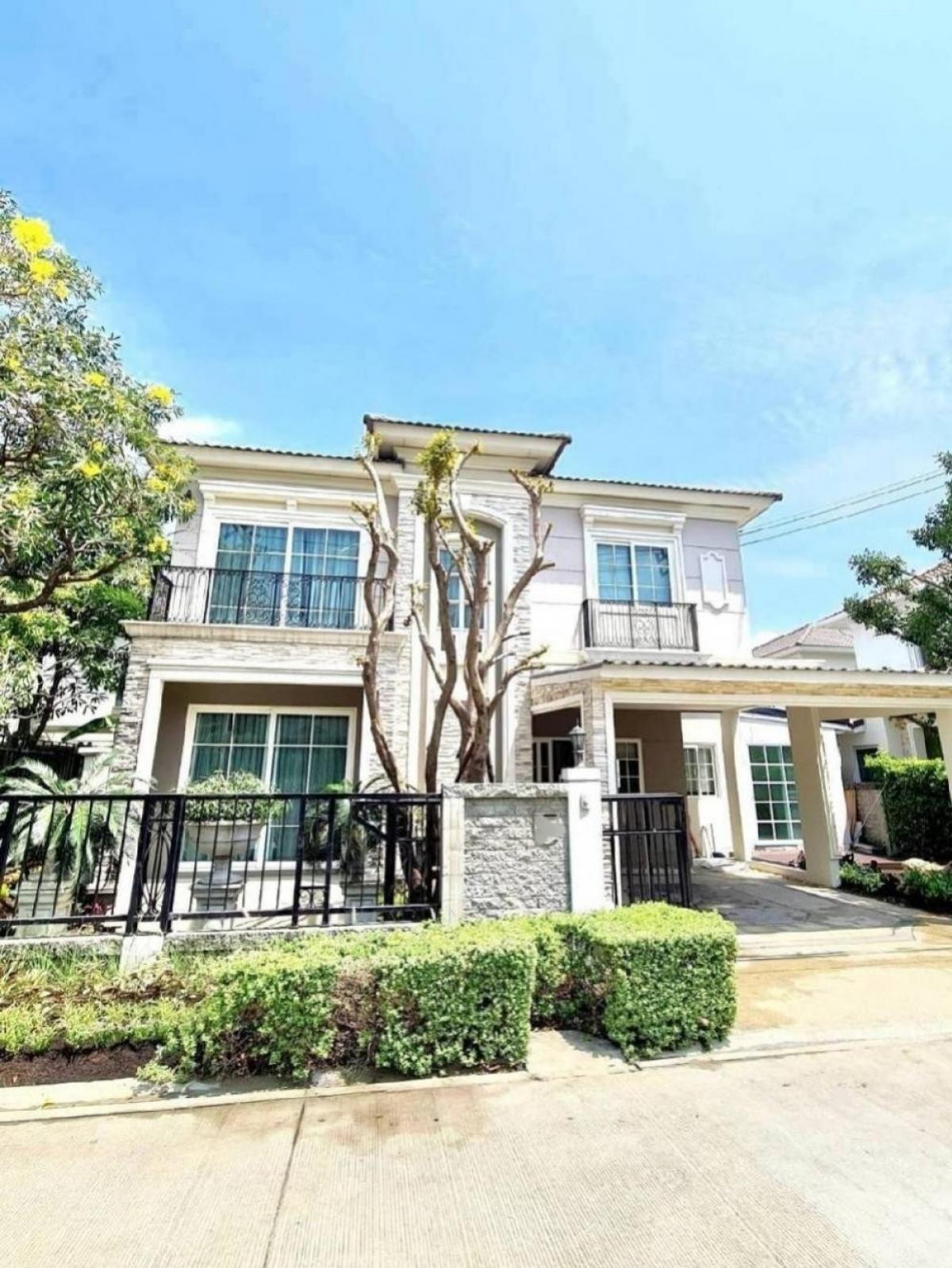 For RentHouseKaset Nawamin,Ladplakao : 🌜⭐️🌛For rent: 2-storey detached house, luxury project village, Grandio Ladprao-Kaset Nawamin