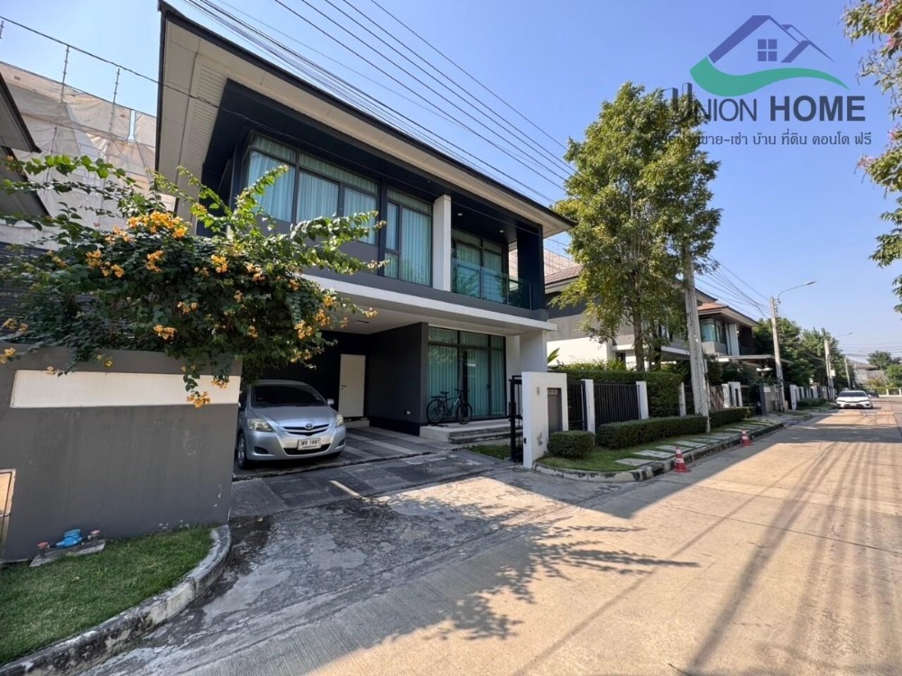 For RentHousePattanakan, Srinakarin : Single house for rent, Setthasiri Village, Krungthep Kreetha, fully furnished, ready to move in (N.1526)