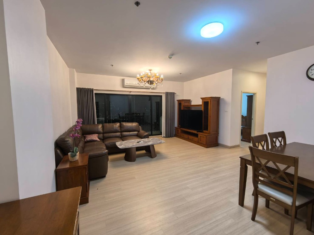 For RentCondoThaphra, Talat Phlu, Wutthakat : 3 bedrooms, high floor, beautiful view, fully furnished 💙💙 Supalai Loft@Talat Phlu Station / Supalai Loft Talat Phlu Station, near The Mall Tha Phra and BTS Talat Phlu