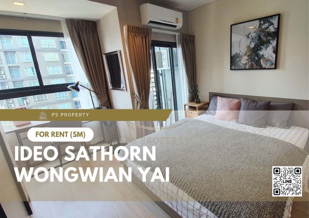 For RentCondoWongwianyai, Charoennakor : For rent ✨ IDEO Sathorn - Wongwian Yai ✨ complete furniture and electrical appliances, near BTS Krung Thonburi.