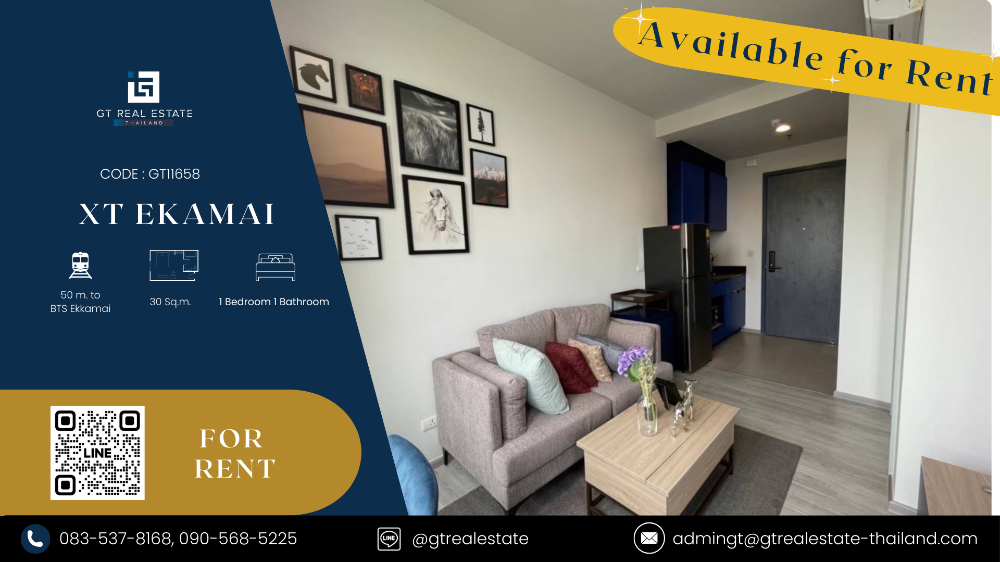 For SaleCondoSukhumvit, Asoke, Thonglor : Condo XT Ekamai, beautiful room, fully furnished, ready to sell