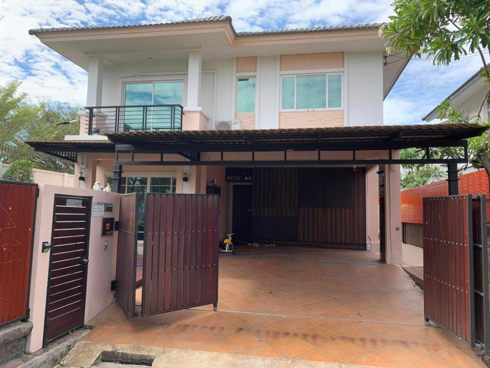 For RentHouseLadkrabang, Suwannaphum Airport : 2-storey detached house for rent, The Plant2 (Wongwaen-Rama 9)