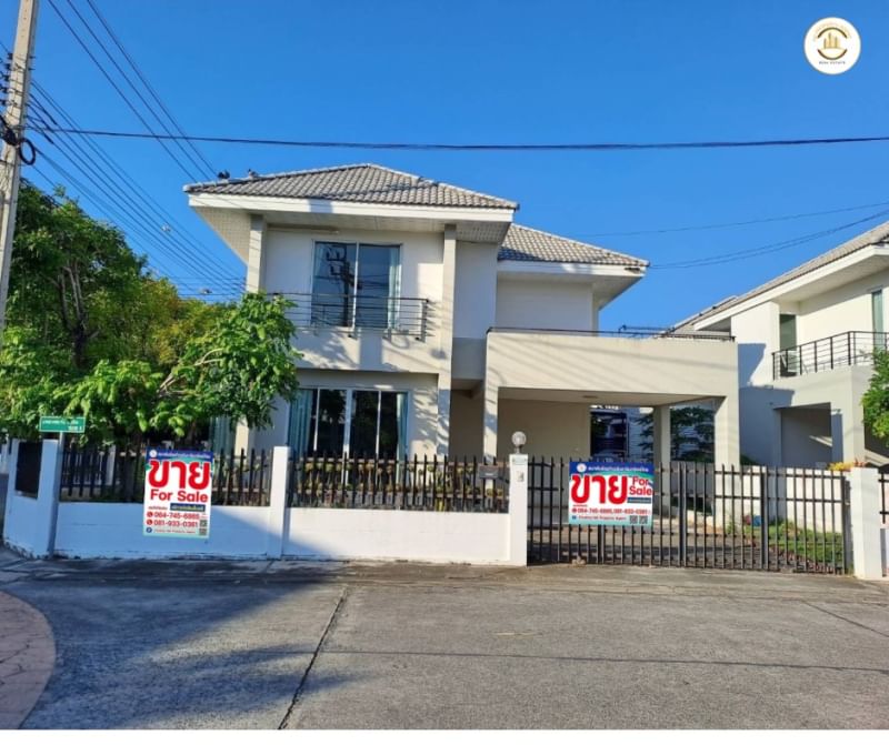 For SaleHouseSamut Prakan,Samrong : Single house for sale, Orchid Villa Village, Phase 6, large house, lots of space, corner house,