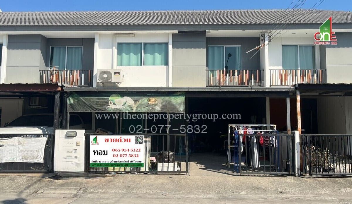 For SaleTownhomeMin Buri, Romklao : 2-story townhome, Ban Pruksa 118, Liab Waree-Min Buri, Liab Waree Road, Soi 31, Krathum Rai, Nong Chok, Bangkok
