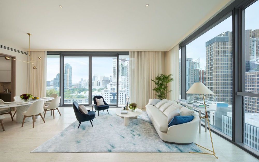 For SaleCondoWitthayu, Chidlom, Langsuan, Ploenchit : Ultra Luxury Condominium with modern decoration in heart of Chidlom 祁隆核心位置，高端豪华现代公寓出租