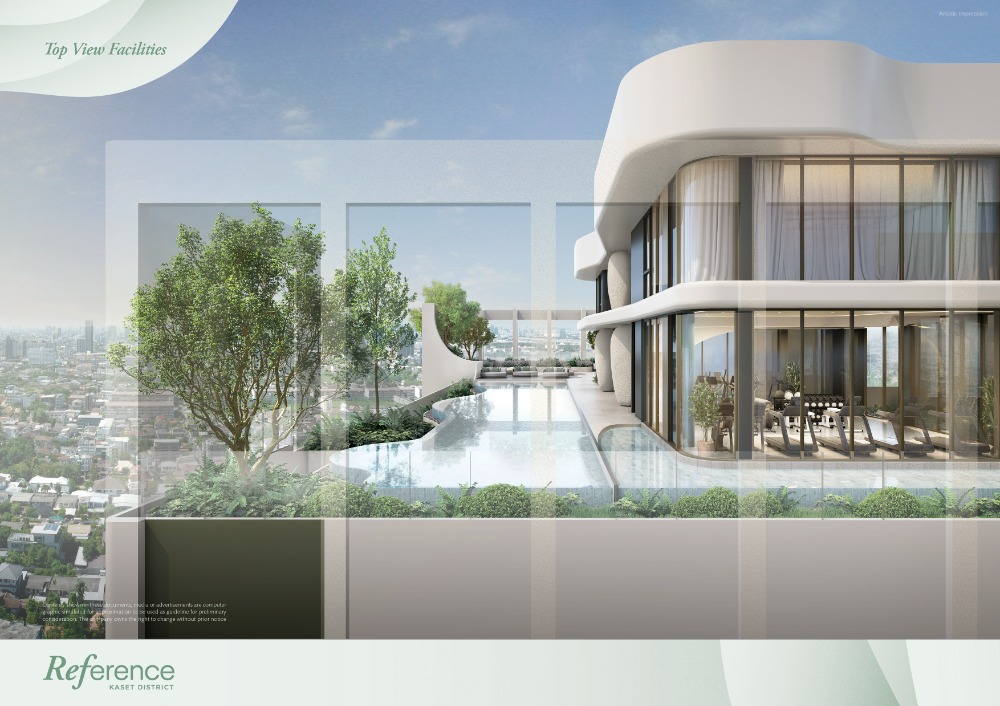 For SaleCondoKasetsart, Ratchayothin : Reference Agriculture Distress has a full furniture near the university, only 250 meters, 2 Bed Vertical, including 38.19 sq.m. of living space.