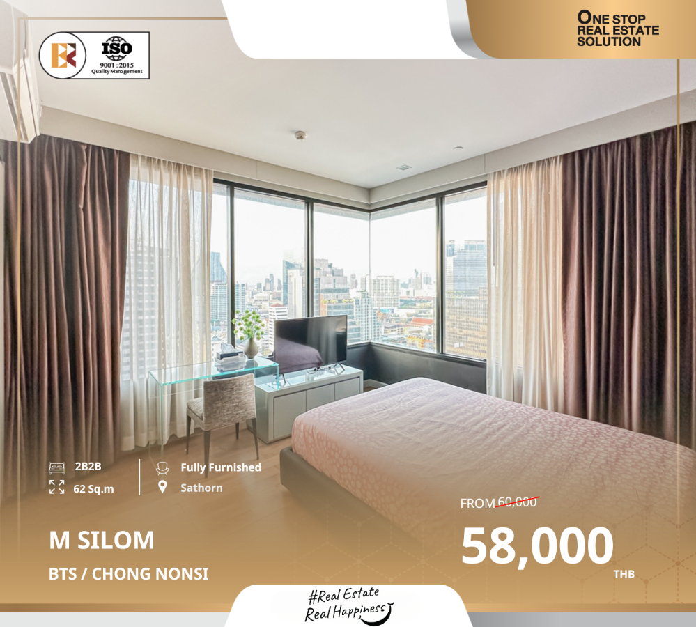 For RentCondoSilom, Saladaeng, Bangrak : M Silom - Distinctive Modern Private Units Near BTS Chong Nonsi