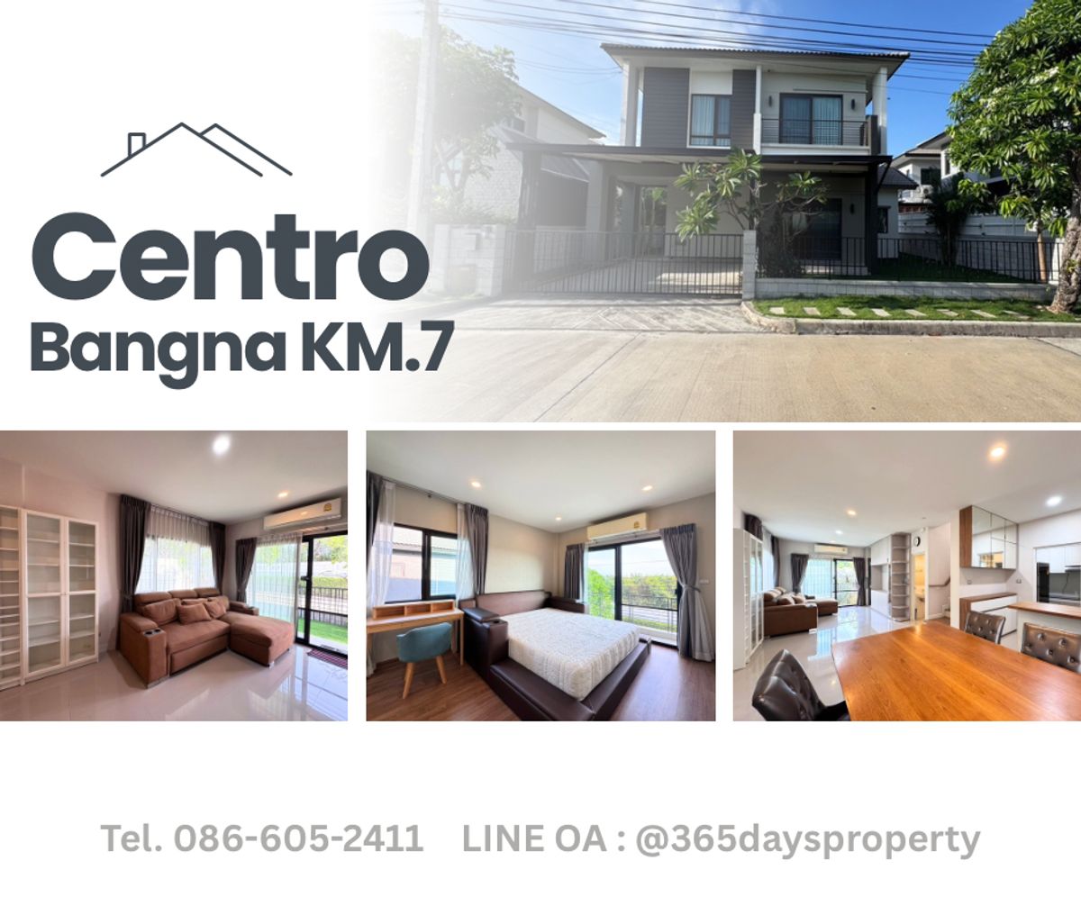 For RentHouseBangna, Bearing, Lasalle : 💥ForRent💥4Bed • Centro Bangna KM.7 🏠 Near Mega Bangna ‼️Ready to move in ‼️