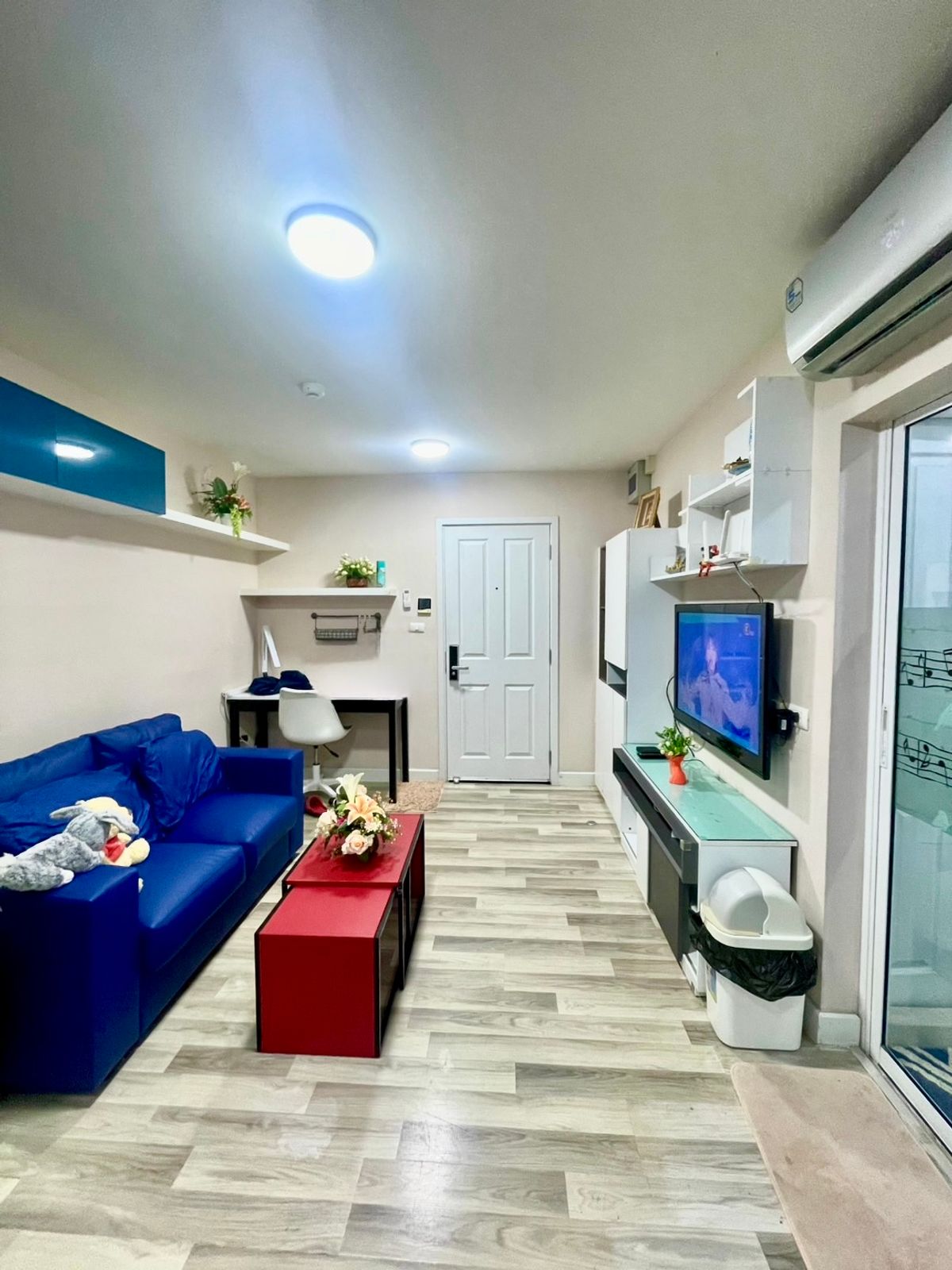 ให้เช่าคอนโดรามคำแหง หัวหมาก : ให้เช่า ห้องตกแต่งสวย มีเครื่องซักผ้า คอนโด เดอะคิวบ์ รามคำแหง 89/2 ใกล้เดอะมอลล์บางกะปิ