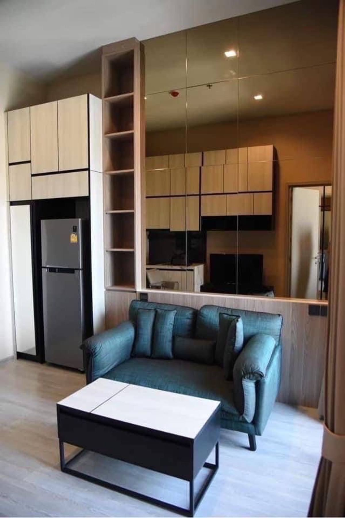 For RentCondoOnnut, Udomsuk : Rent The Line Sukhumvit 101, 1 bedroom, 1 bathroom 27.51 sqm. Floor 18, price 14,500 baht, city view