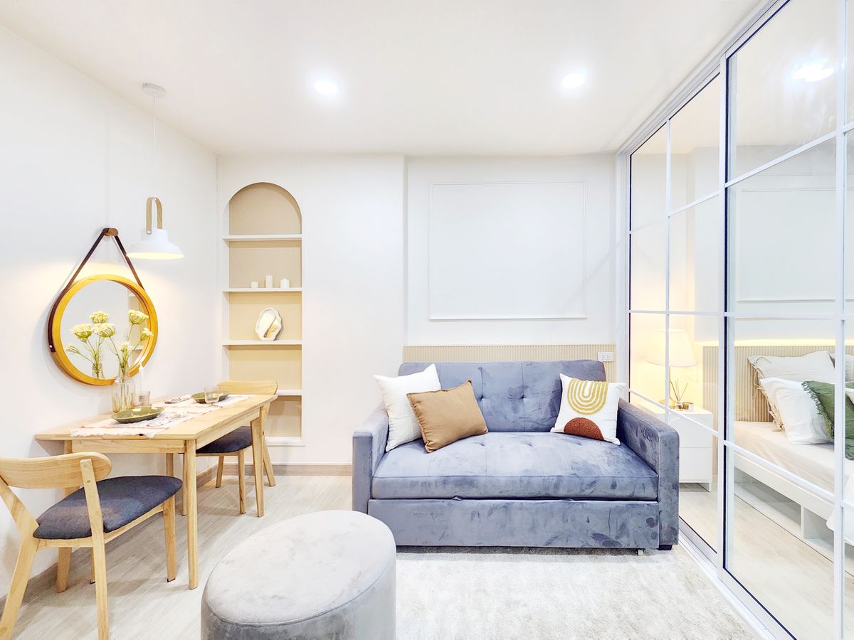 For SaleCondoLadkrabang, Suwannaphum Airport : K-6293 Urgent sale! D Condo Onnut Suvarnabhumi, beautiful room ready