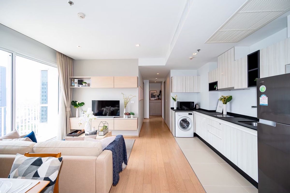 ให้เช่าคอนโดสุขุมวิท อโศก ทองหล่อ : ให้เช่าคอนโด HQ Thonglor | 2 ห้องนอน 75 ตร.ม. วิวสวย ใกล้ BTS ทองหล่อ