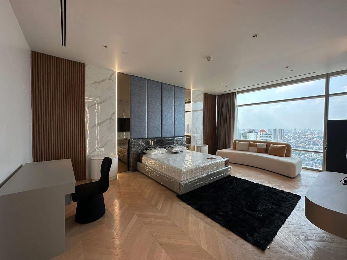For RentCondoSathorn, Narathiwat : LTHC12088 - Four Seasons Private Residences for Rent Size 374 SQM. 4 Beds 5 Baths Near BTS SAPHAN TAKSIN STATION STATION STATION SHATION SHATION 600K/MONTH