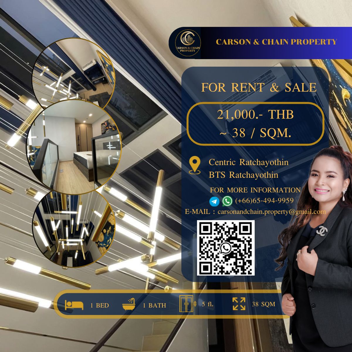 For RentCondoKasetsart, Ratchayothin : Centric Ratchayothin