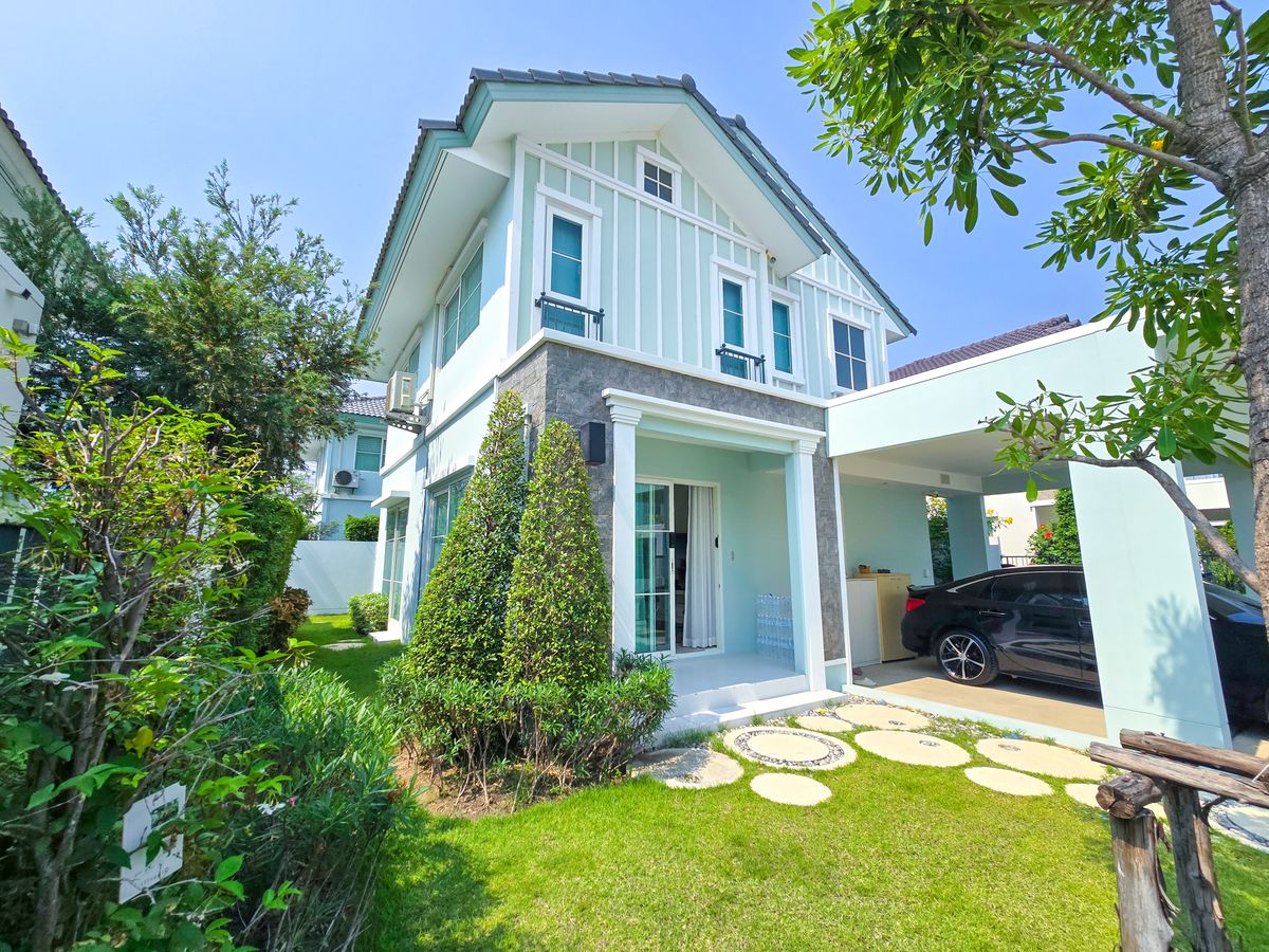 For RentHouseBangna, Bearing, Lasalle : For Rent, Single House Villaggio 2 Srinakarin-Banna, BEAUTIFULLY DECORATED, Never Rented Out, Ready to Move in