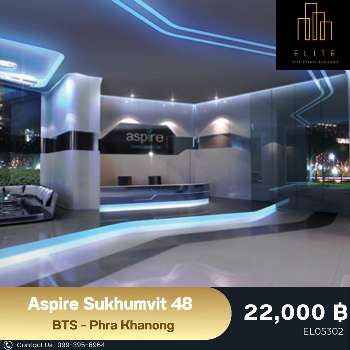 For RentCondoOnnut, Udomsuk : ✨ Urgent rent Aspire Sukhumvit 48, comfortable price 💯 High class, beautiful view, complete furniture ready to move in 🎉