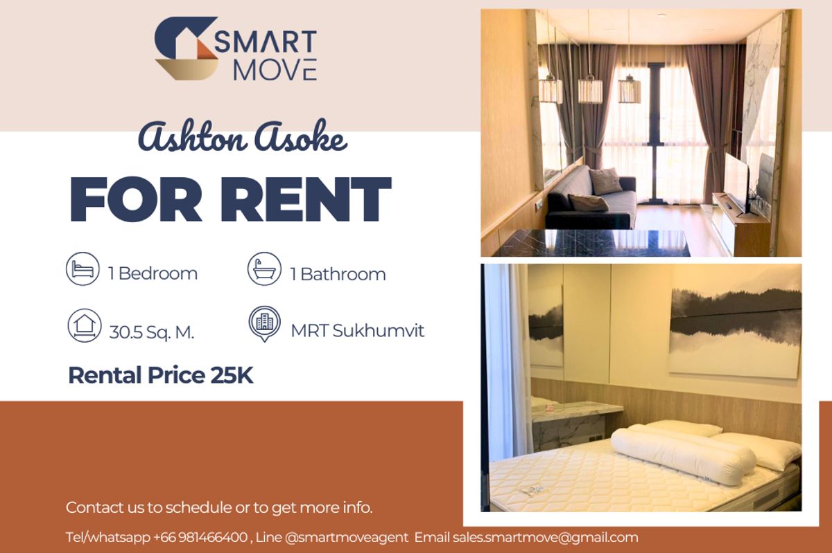ให้เช่าคอนโดสุขุมวิท อโศก ทองหล่อ : 🔥 สำหรับเช่า !!🔥Code C20230600240.......Ashton Asoke, 1 ห้องนอน, 1 ห้องน้ำ, วิวเมือง, ชั้นสูง 11++,  แต่งครบ, พร้อมเข้าอยู่ 📣📣