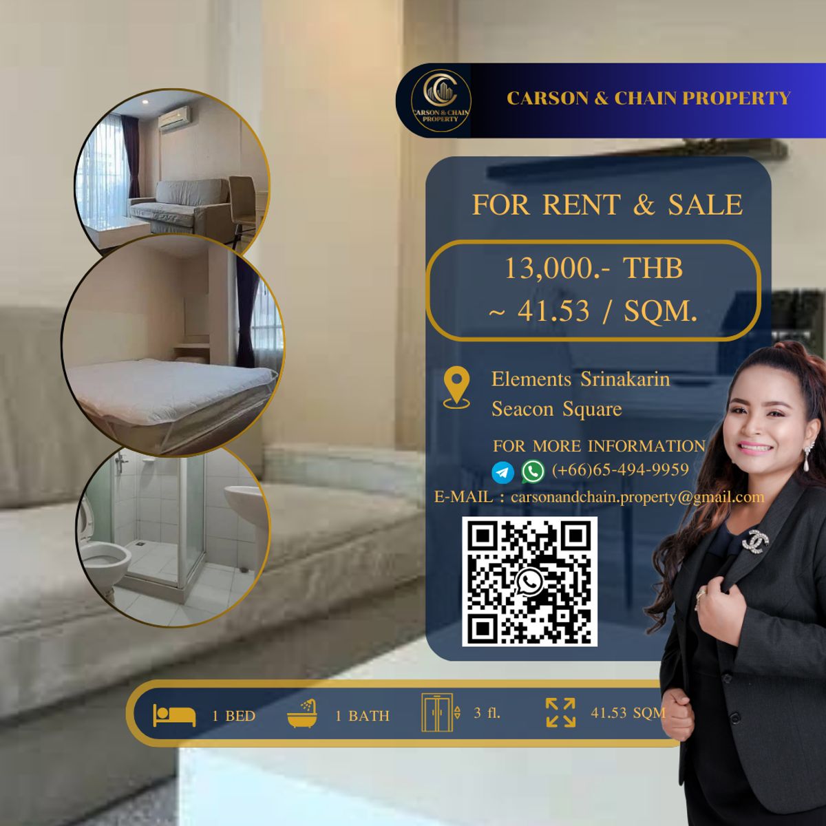 For RentCondoPattanakan, Srinakarin : Elements Srinakarin