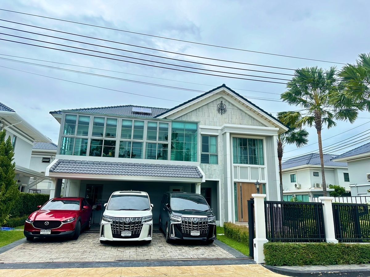 ให้เช่าบ้านลาดกระบัง สุวรรณภูมิ : ให้เช่าบ้านเดียว  บ้านตัวอย่างพร้อมอยู่