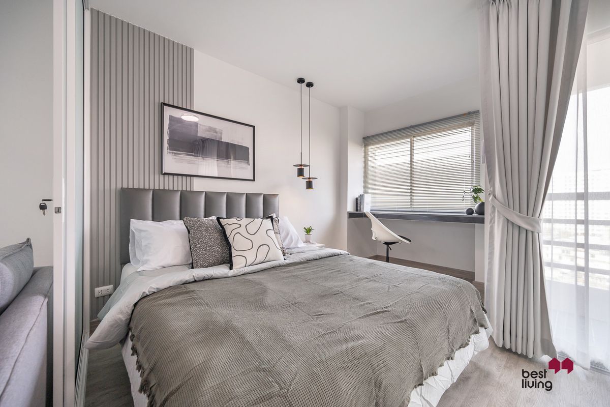 For SaleCondoChokchai 4, Ladprao 71, Ladprao 48, : 32 sq.m. with just 300m walk to BTS Chokchai 4 🚶‍♀️ easy transportation and stunning views from the 11th floor 🌇✨