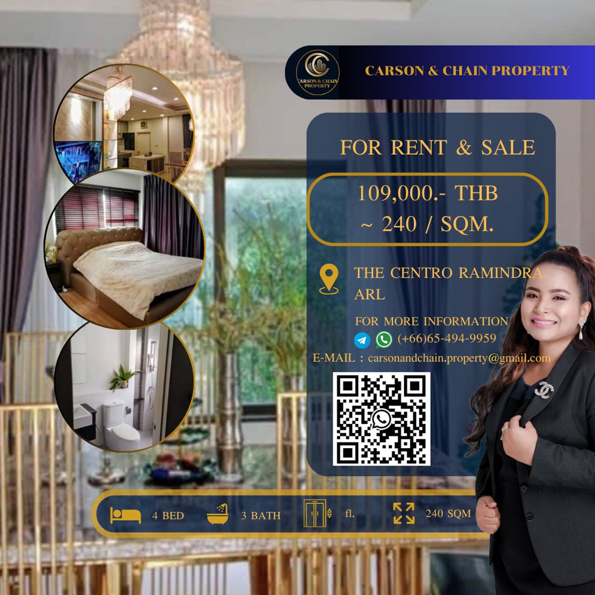 For RentHouseNawamin, Ramindra : The Centro Ramindra