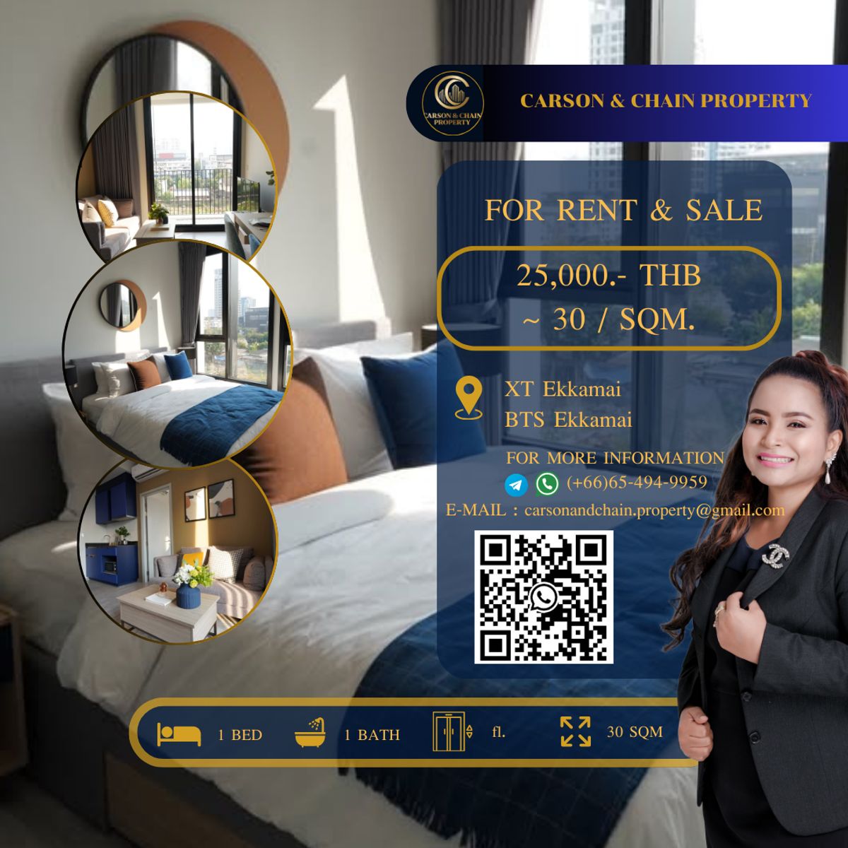 ให้เช่าคอนโดสุขุมวิท อโศก ทองหล่อ : XT Ekkamai 