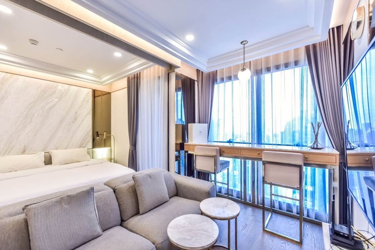 For RentCondoSiam Paragon ,Chulalongkorn,Samyan : 🏙 Rent Ashton Chula-Silom | Floor 44 | Silom-Sathorn Tall view | Furniture | MRT Sam Yan 🚇