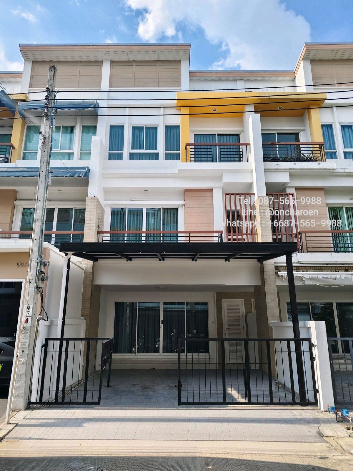 ให้เช่าทาวน์โฮมเกษตร นวมินทร์ ลาดปลาเค้า : ให้เช่าทาวน์โฮม 3 ชั้น โครงการภณาสิริเรสซิเด้นท์เกษตร-นวมินทร์ (ซอยมัยลาภ)