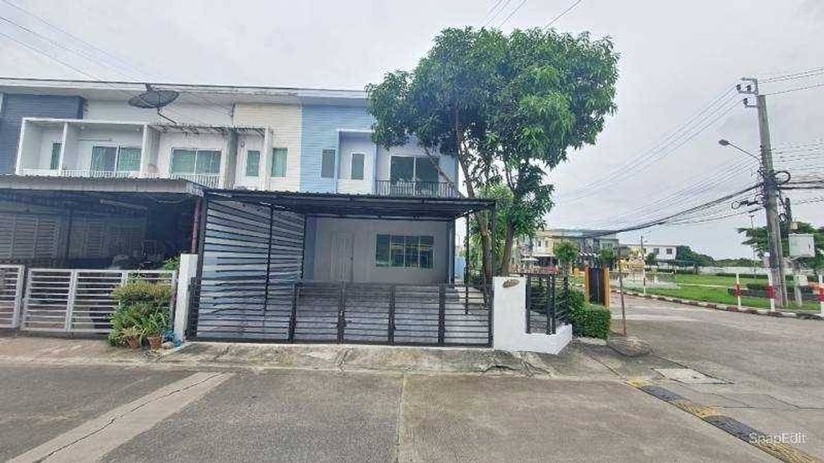 For RentTownhomeSamut Prakan,Samrong : 2 -story townhouse for rent, The Connect 12A, King Kaew 37, a new renovated house with early May 68 (N.978).