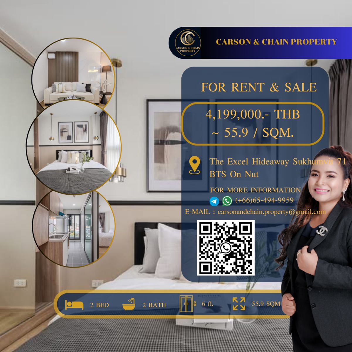 For SaleCondoOnnut, Udomsuk : The Excel Hideaway Sukhumvit 71