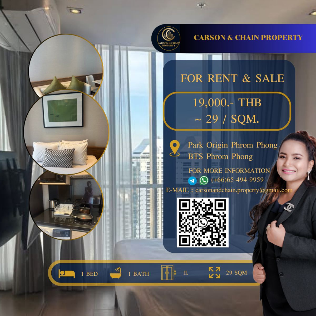 For RentCondoSukhumvit, Asoke, Thonglor : Park Origin Phong