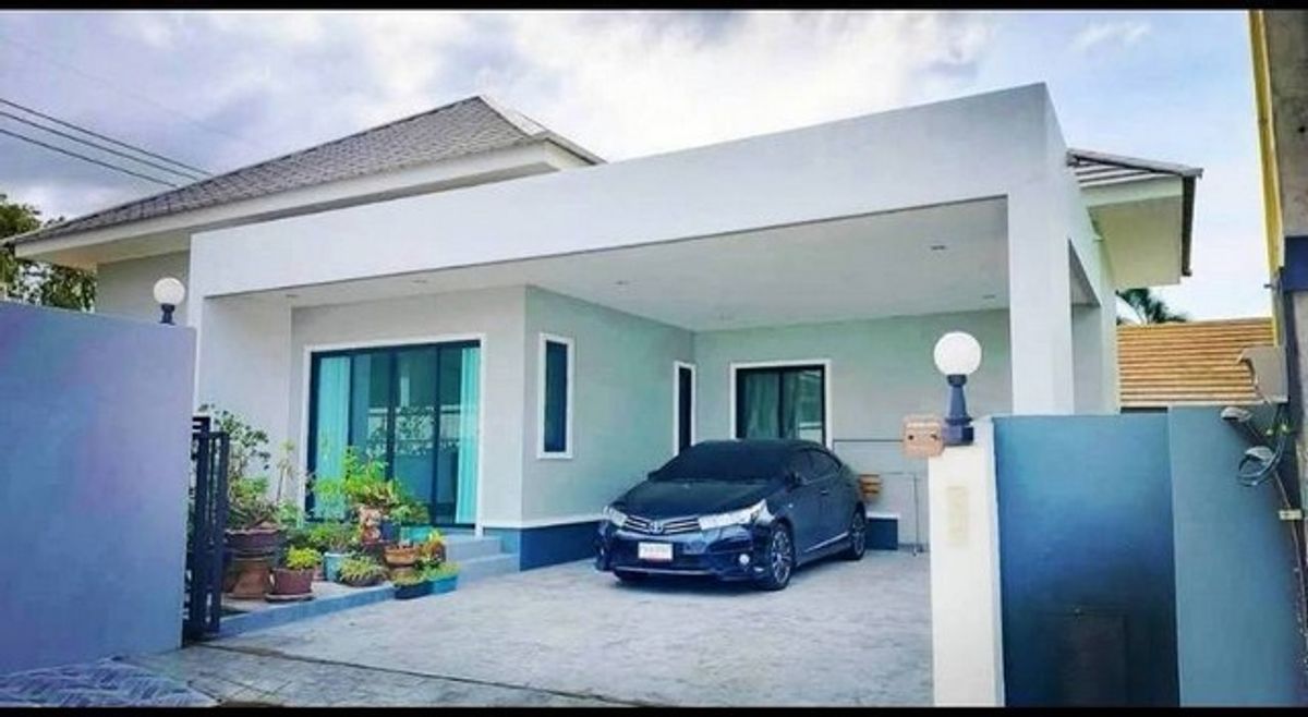 For SaleHousePattaya, Bangsaen, Chonburi : [Selling] Single -story houses, conversion | Pornthep Garden Ville 6 | 94 sq.w. | 3 bedrooms | 4.6 million (free transfer fee)