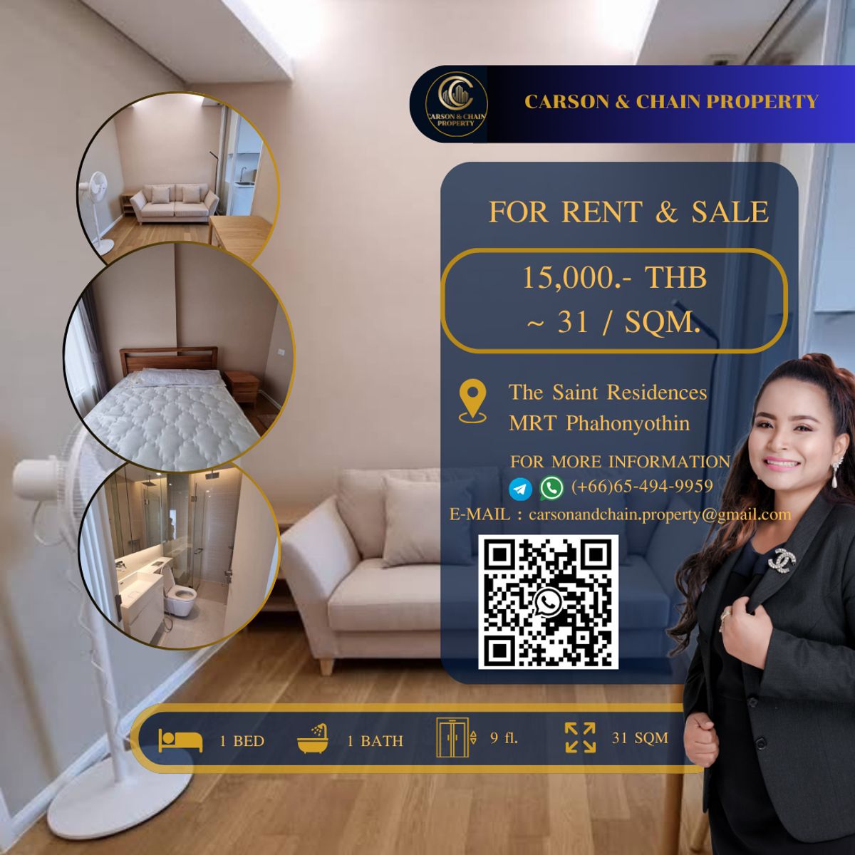 For RentCondoLadprao, Central Ladprao : The Saint Residences